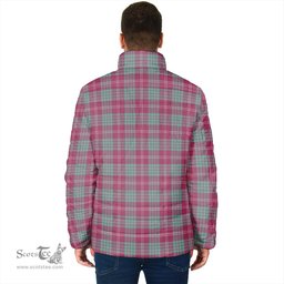Scottish Crawford Ancient Clan Crest Tartan Padded Jacket with Family Crest - Tartan Plaid Jacket ScotsTee Shop - Tartan Plaid - scotstee.com