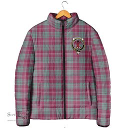Scottish Crawford Ancient Clan Crest Tartan Padded Jacket with Family Crest - Tartan Plaid Jacket ScotsTee Shop - Tartan Plaid - scotstee.com