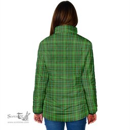 Scottish Forrester or Foster Hunting Clan Crest Tartan Padded Jacket with Family Crest - Tartan Plaid Jacket ScotsTee Shop - Tartan Plaid - scotstee.com