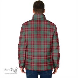 Scottish Crawford Modern Clan Crest Tartan Padded Jacket with Family Crest - Tartan Plaid Jacket ScotsTee Shop - Tartan Plaid - scotstee.com