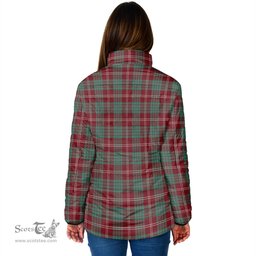 Scottish Crawford Modern Clan Crest Tartan Padded Jacket with Family Crest - Tartan Plaid Jacket ScotsTee Shop - Tartan Plaid - scotstee.com