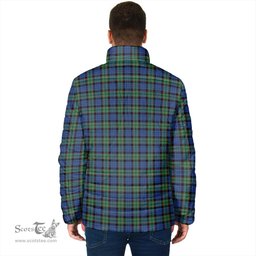 Scottish Fletcher Ancient Clan Crest Tartan Padded Jacket with Family Crest - Tartan Plaid Jacket ScotsTee Shop - Tartan Plaid - scotstee.com