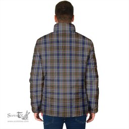 Scottish Gayre Hunting Clan Crest Tartan Padded Jacket with Family Crest - Tartan Plaid Jacket ScotsTee Shop - Tartan Plaid - scotstee.com
