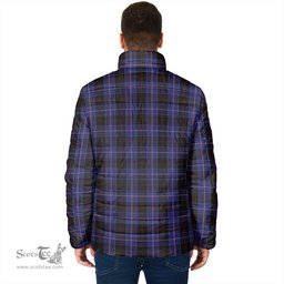 Scottish Dunlop Clan Crest Tartan Padded Jacket with Family Crest - Tartan Plaid Jacket ScotsTee Shop - Tartan Plaid - scotstee.com