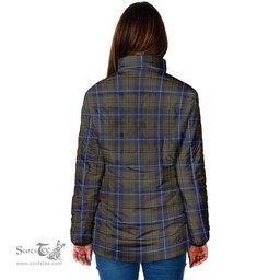 Scottish Douglas Brown Clan Crest Tartan Padded Jacket with Family Crest - Tartan Plaid Jacket ScotsTee Shop - Tartan Plaid - scotstee.com
