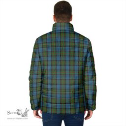 Scottish Fletcher of Dunans Clan Crest Tartan Padded Jacket with Family Crest - Tartan Plaid Jacket ScotsTee Shop - Tartan Plaid - scotstee.com