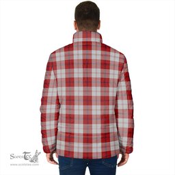 Scottish Cunningham Dress Clan Crest Tartan Padded Jacket with Family Crest - Tartan Plaid Jacket ScotsTee Shop - Tartan Plaid - scotstee.com