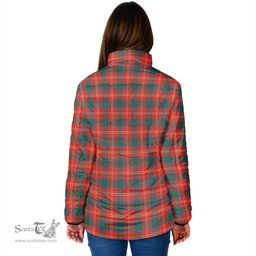 Scottish Chisholm Ancient Clan Crest Tartan Padded Jacket with Family Crest - Tartan Plaid Jacket ScotsTee Shop - Tartan Plaid - scotstee.com