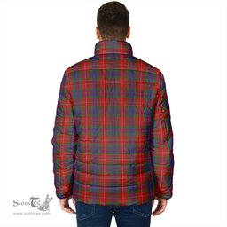 Scottish Fraser Clan Crest Tartan Padded Jacket with Family Crest - Tartan Plaid Jacket ScotsTee Shop - Tartan Plaid - scotstee.com