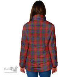 Scottish Fraser Clan Crest Tartan Padded Jacket with Family Crest - Tartan Plaid Jacket ScotsTee Shop - Tartan Plaid - scotstee.com