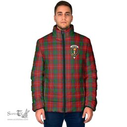 Scottish Chisholm Clan Crest Tartan Padded Jacket with Family Crest - Tartan Plaid Jacket ScotsTee Shop - Tartan Plaid - scotstee.com