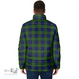 Scottish Dundas Modern Clan Crest Tartan Padded Jacket with Family Crest - Tartan Plaid Jacket ScotsTee Shop - Tartan Plaid - scotstee.com