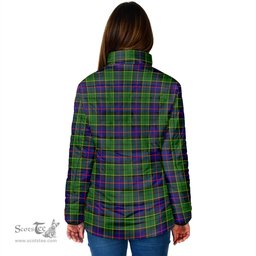 Scottish Forsyth Modern Clan Crest Tartan Padded Jacket with Family Crest - Tartan Plaid Jacket ScotsTee Shop - Tartan Plaid - scotstee.com