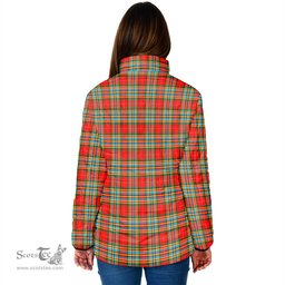 Scottish Chattan Clan Crest Tartan Padded Jacket with Family Crest - Tartan Plaid Jacket ScotsTee Shop - Tartan Plaid - scotstee.com