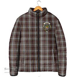Scottish Douglas Ancient Dress Clan Crest Tartan Padded Jacket with Family Crest - Tartan Plaid Jacket ScotsTee Shop - Tartan Plaid - scotstee.com