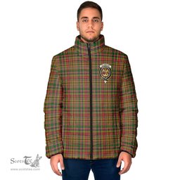 Scottish Drummond of Strathallan Clan Crest Tartan Padded Jacket with Family Crest - Tartan Plaid Jacket ScotsTee Shop - Tartan Plaid - scotstee.com