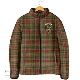 Scottish Drummond of Strathallan Clan Crest Tartan Padded Jacket with Family Crest - Tartan Plaid Jacket ScotsTee Shop - Tartan Plaid - scotstee.com