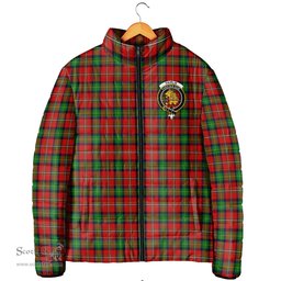 Scottish Fairlie Modern Clan Crest Tartan Padded Jacket with Family Crest - Tartan Plaid Jacket ScotsTee Shop - Tartan Plaid - scotstee.com