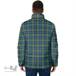 Scottish Colquhoun Ancient Clan Crest Tartan Padded Jacket with Family Crest - Tartan Plaid Jacket ScotsTee Shop - Tartan Plaid - scotstee.com