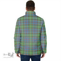 Scottish Colville Clan Crest Tartan Padded Jacket with Family Crest - Tartan Plaid Jacket ScotsTee Shop - Tartan Plaid - scotstee.com