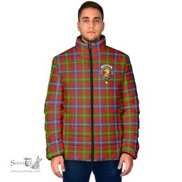 Scottish Forrester Clan Crest Tartan Padded Jacket with Family Crest - Tartan Plaid Jacket ScotsTee Shop - Tartan Plaid - scotstee.com
