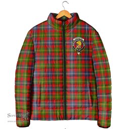 Scottish Forrester Clan Crest Tartan Padded Jacket with Family Crest - Tartan Plaid Jacket ScotsTee Shop - Tartan Plaid - scotstee.com