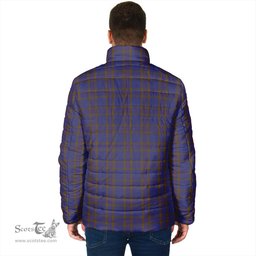 Scottish Elliot Clan Crest Tartan Padded Jacket with Family Crest - Tartan Plaid Jacket ScotsTee Shop - Tartan Plaid - scotstee.com