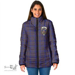 Scottish Elliot Clan Crest Tartan Padded Jacket with Family Crest - Tartan Plaid Jacket ScotsTee Shop - Tartan Plaid - scotstee.com