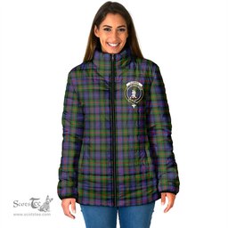 Scottish Fleming Clan Crest Tartan Padded Jacket with Family Crest - Tartan Plaid Jacket ScotsTee Shop - Tartan Plaid - scotstee.com