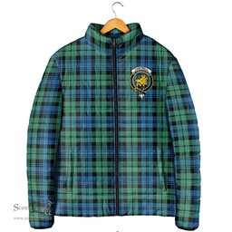 Scottish Campbell Ancient 01 Clan Crest Tartan Padded Jacket with Family Crest - Tartan Plaid Jacket ScotsTee Shop - Tartan Plaid - scotstee.com