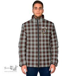 Scottish Fraser Dress Clan Crest Tartan Padded Jacket with Family Crest - Tartan Plaid Jacket ScotsTee Shop - Tartan Plaid - scotstee.com