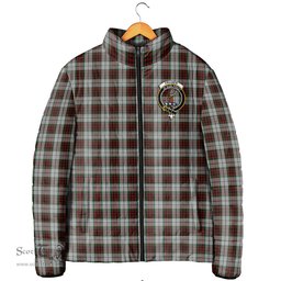 Scottish Fraser Dress Clan Crest Tartan Padded Jacket with Family Crest - Tartan Plaid Jacket ScotsTee Shop - Tartan Plaid - scotstee.com