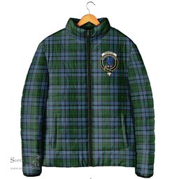 Scottish Forsyth Clan Crest Tartan Padded Jacket with Family Crest - Tartan Plaid Jacket ScotsTee Shop - Tartan Plaid - scotstee.com