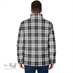 Scottish Erskine Black and White Clan Crest Tartan Padded Jacket with Family Crest - Tartan Plaid Jacket ScotsTee Shop - Tartan Plaid - scotstee.com
