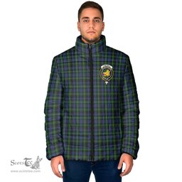 Scottish Campbell of Argyll #01 Clan Crest Tartan Padded Jacket with Family Crest - Tartan Plaid Jacket ScotsTee Shop - Tartan Plaid - scotstee.com