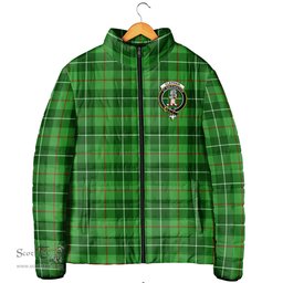 Scottish Clephan Clan Crest Tartan Padded Jacket with Family Crest - Tartan Plaid Jacket ScotsTee Shop - Tartan Plaid - scotstee.com