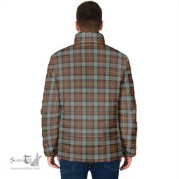Scottish Ferguson Weathered Clan Crest Tartan Padded Jacket with Family Crest - Tartan Plaid Jacket ScotsTee Shop - Tartan Plaid - scotstee.com