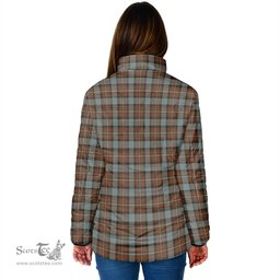 Scottish Ferguson Weathered Clan Crest Tartan Padded Jacket with Family Crest - Tartan Plaid Jacket ScotsTee Shop - Tartan Plaid - scotstee.com