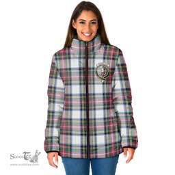 Scottish Dennistoun Clan Crest Tartan Padded Jacket with Family Crest - Tartan Plaid Jacket ScotsTee Shop - Tartan Plaid - scotstee.com