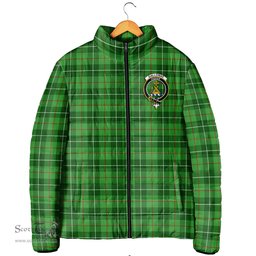 Scottish Galloway Clan Crest Tartan Padded Jacket with Family Crest - Tartan Plaid Jacket ScotsTee Shop - Tartan Plaid - scotstee.com