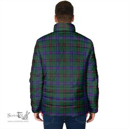 Scottish Davidson Modern Clan Crest Tartan Padded Jacket with Family Crest - Tartan Plaid Jacket ScotsTee Shop - Tartan Plaid - scotstee.com