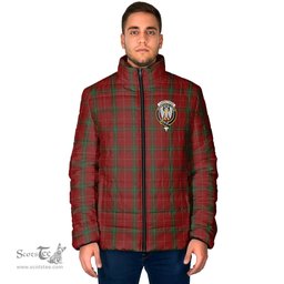 Scottish Carruthers Clan Crest Tartan Padded Jacket with Family Crest - Tartan Plaid Jacket ScotsTee Shop - Tartan Plaid - scotstee.com