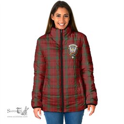 Scottish Carruthers Clan Crest Tartan Padded Jacket with Family Crest - Tartan Plaid Jacket ScotsTee Shop - Tartan Plaid - scotstee.com