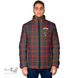 Scottish Fraser of Lovat Clan Crest Tartan Padded Jacket with Family Crest - Tartan Plaid Jacket ScotsTee Shop - Tartan Plaid - scotstee.com