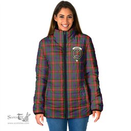 Scottish Fraser of Lovat Clan Crest Tartan Padded Jacket with Family Crest - Tartan Plaid Jacket ScotsTee Shop - Tartan Plaid - scotstee.com