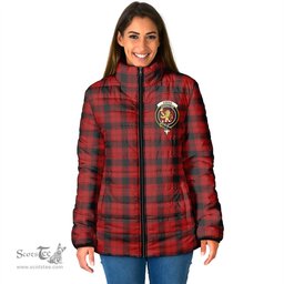 Scottish Ewing Clan Crest Tartan Padded Jacket with Family Crest - Tartan Plaid Jacket ScotsTee Shop - Tartan Plaid - scotstee.com