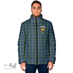 Scottish Campbell Argyll Ancient Clan Crest Tartan Padded Jacket with Family Crest - Tartan Plaid Jacket ScotsTee Shop - Tartan Plaid - scotstee.com