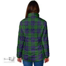 Scottish Lockhart Modern Clan Crest Tartan Padded Jacket with Family Crest - Tartan Plaid Jacket ScotsTee Shop - Tartan Plaid - scotstee.com