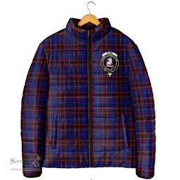 Scottish Home Modern Clan Crest Tartan Padded Jacket with Family Crest - Tartan Plaid Jacket ScotsTee Shop - Tartan Plaid - scotstee.com