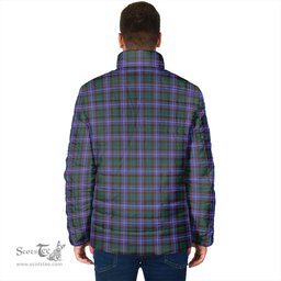 Scottish Hunter Modern Clan Crest Tartan Padded Jacket with Family Crest - Tartan Plaid Jacket ScotsTee Shop - Tartan Plaid - scotstee.com